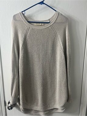 RD Style Light Gray Scoop Neck Knit Sweater